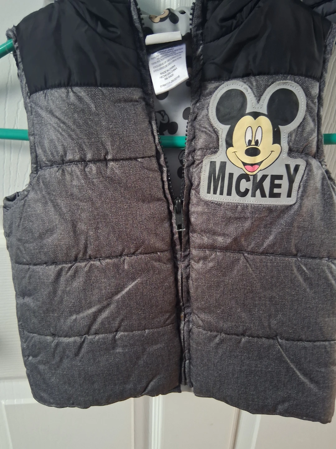 Disney Mickey Mouse Puffer Vest with Hood - photo 2