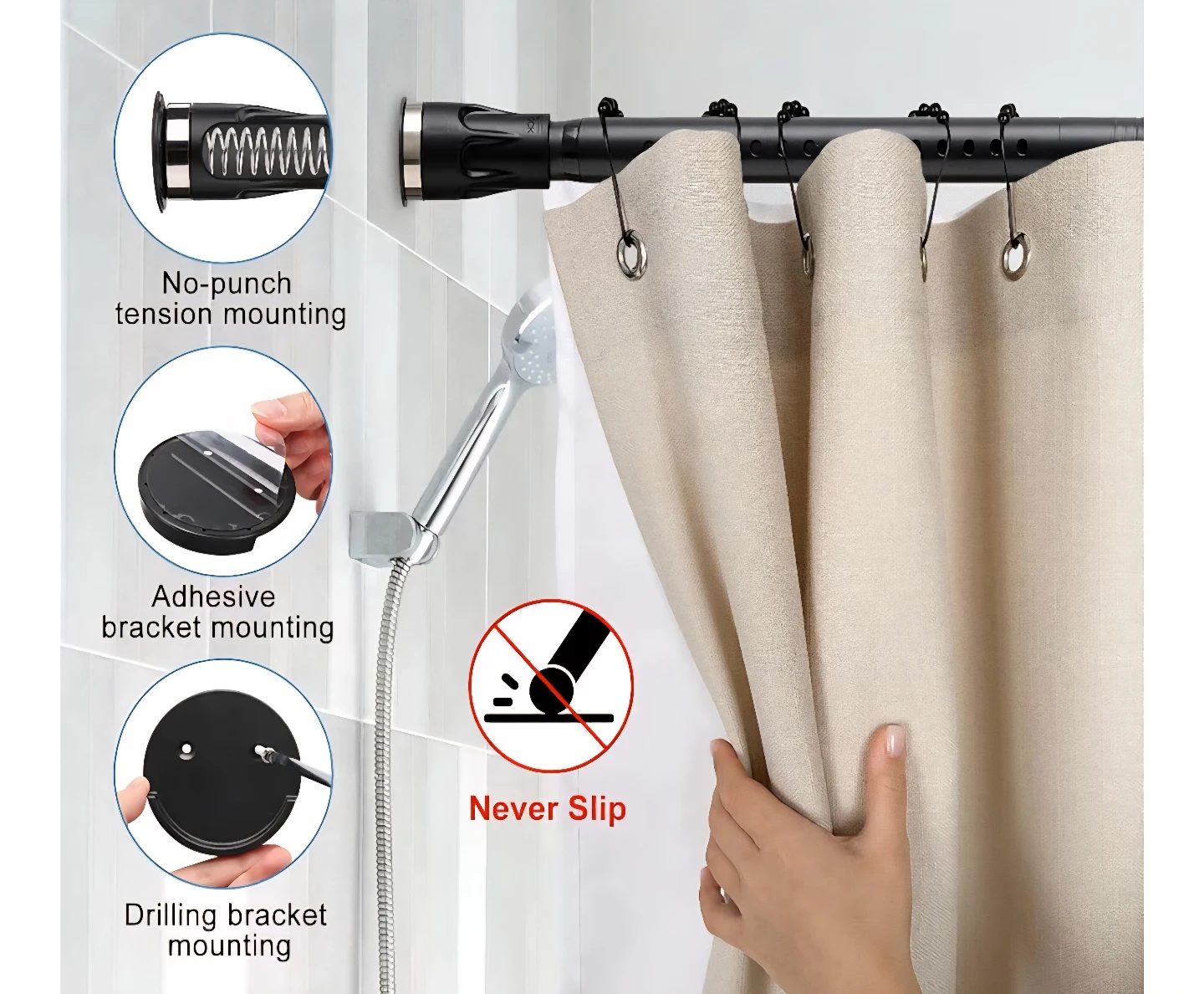 Tension Rod for Curtains - photo 2