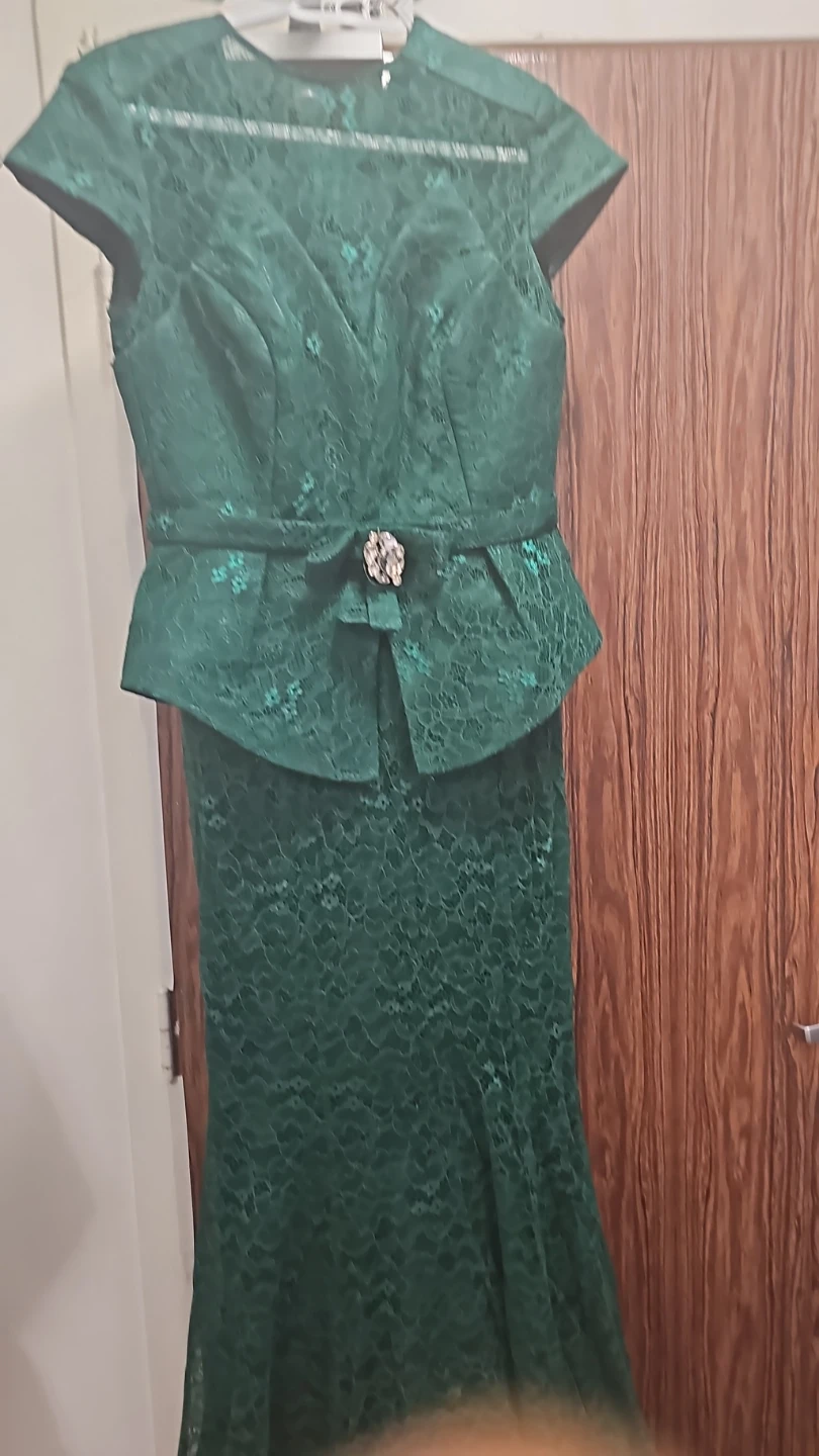 Emerald Green Lace Dress - photo 2