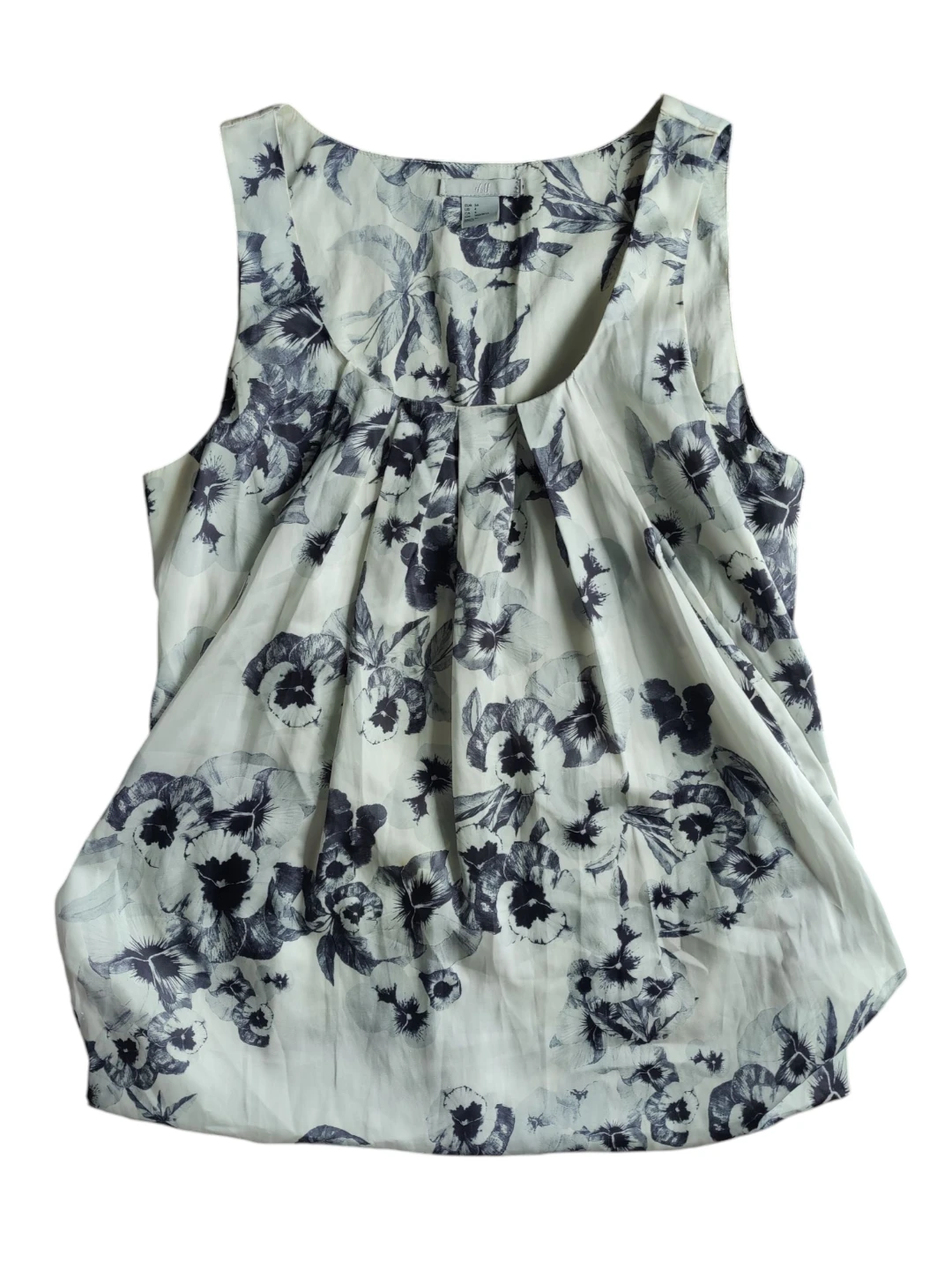 Women's H&M Tank Top Shirt Floral Blouse Size Small 4