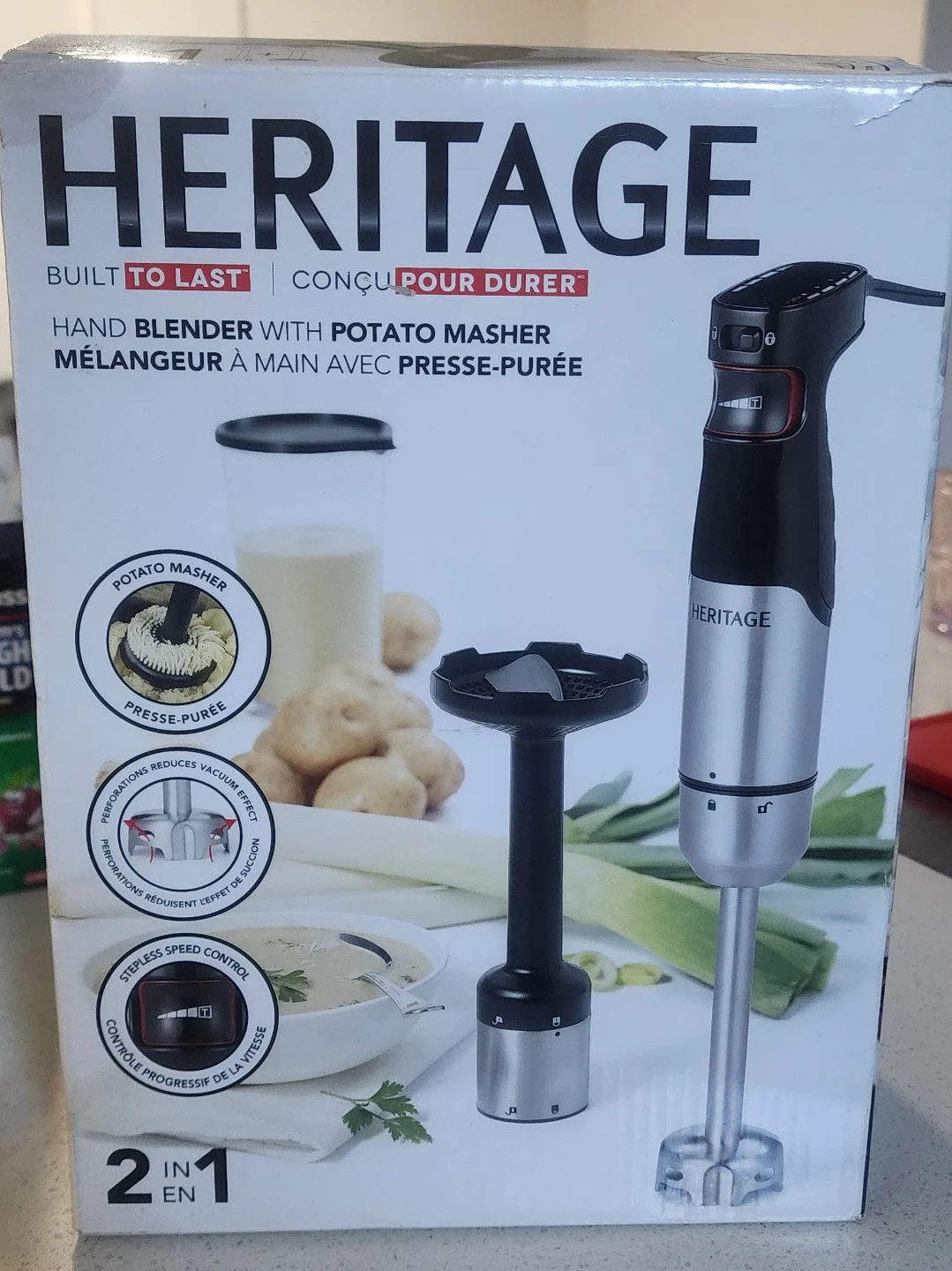 Heritage Hand Blender with Potato Masher - New in Box!