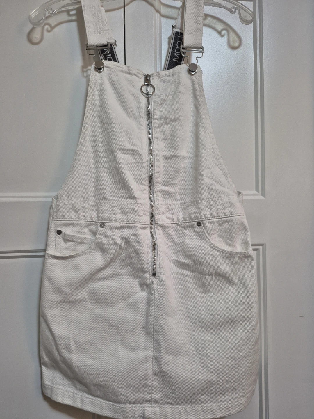 Volcom White Denim Jumper Dress – Streetwear / Festival – XS