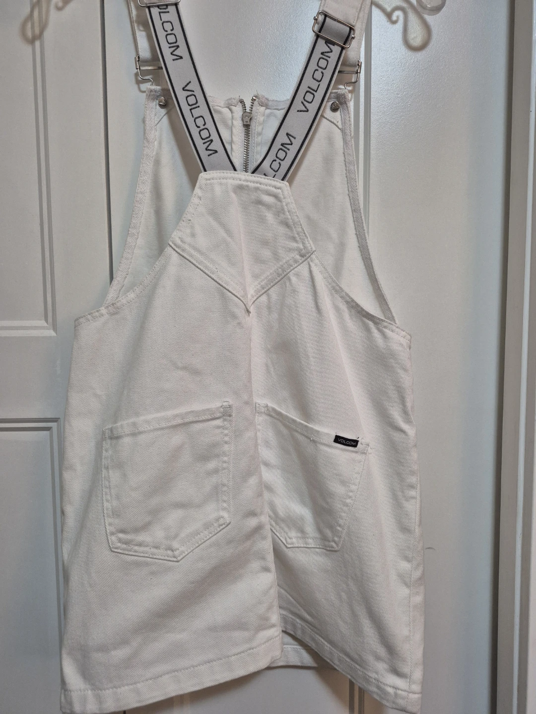 Volcom White Denim Jumper Dress – Streetwear / Festival – XS - photo 3