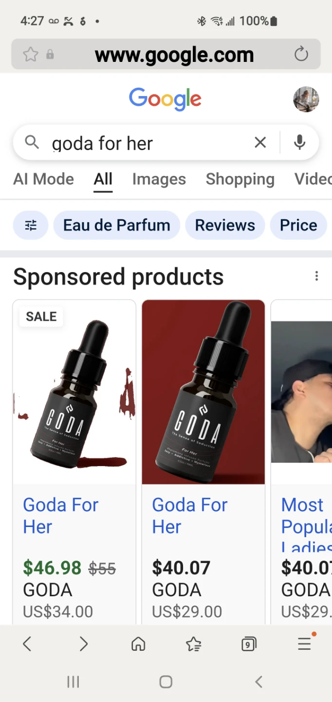 Goda For Her Pheromone Infused Perfume