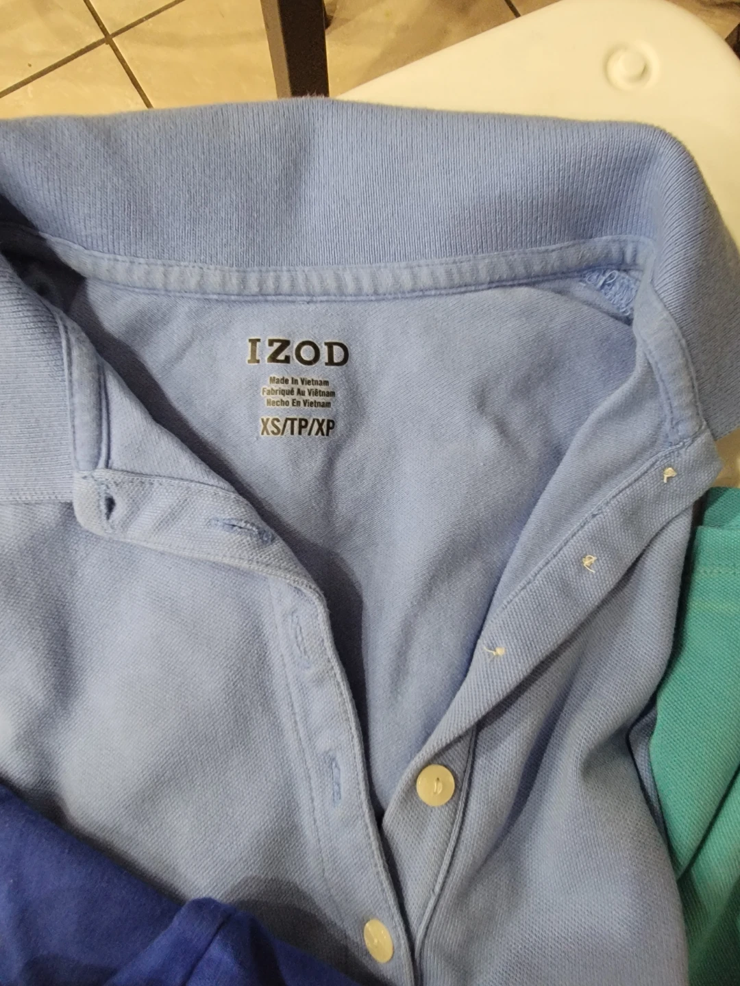 Bundle of 3 Men's Polo Shirts: IZOD, Tommy Hilfiger, Adidas Golf - photo 4