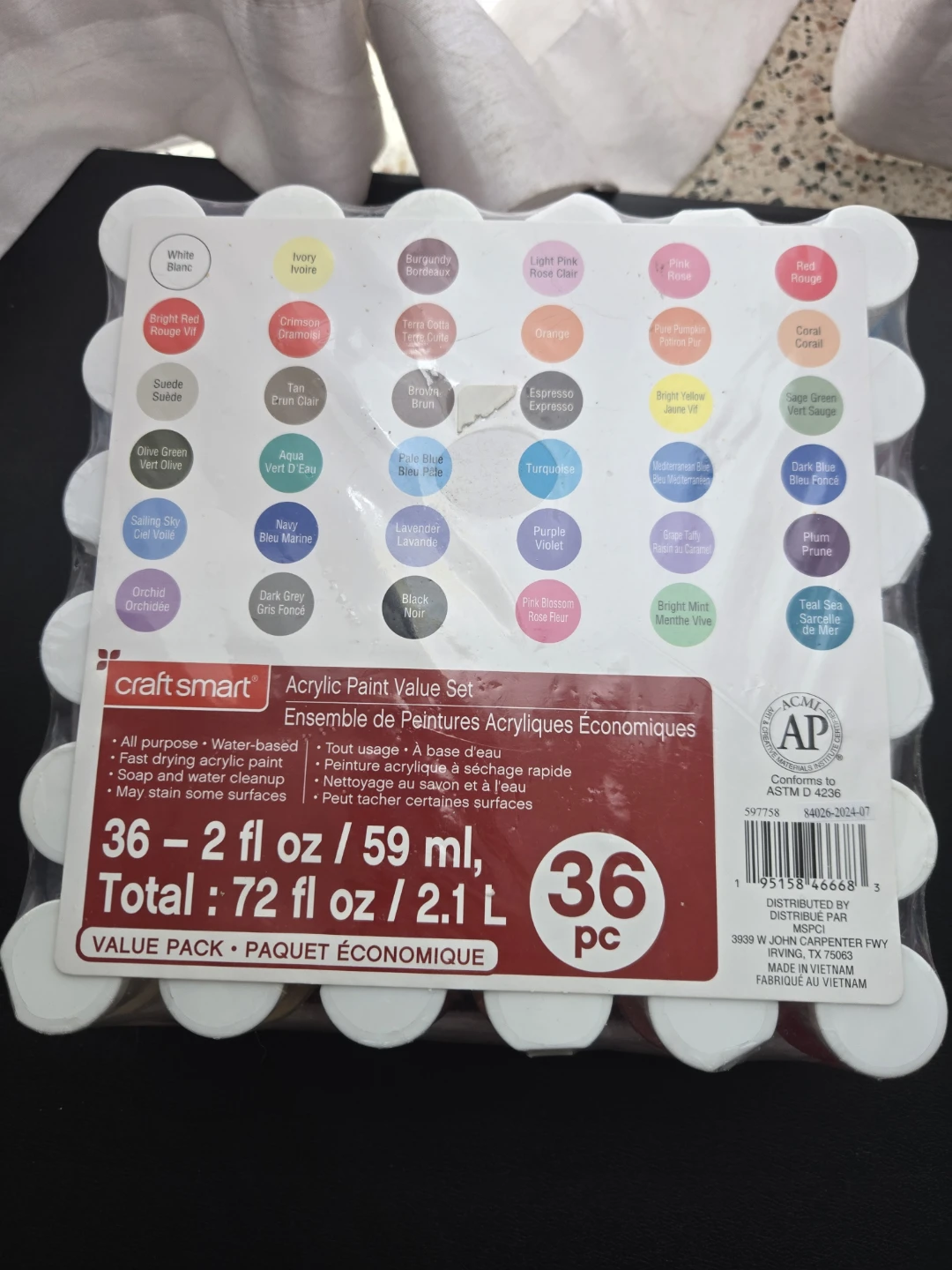Craft Smart Acrylic Paint Value Set - 36 Colours - photo 2