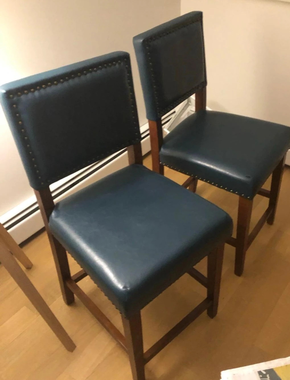 Dark Brown Pub Dining Table with 2 tall Chairs - photo 5