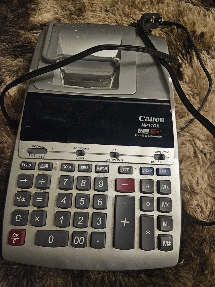 Canon MP11DX Calculator