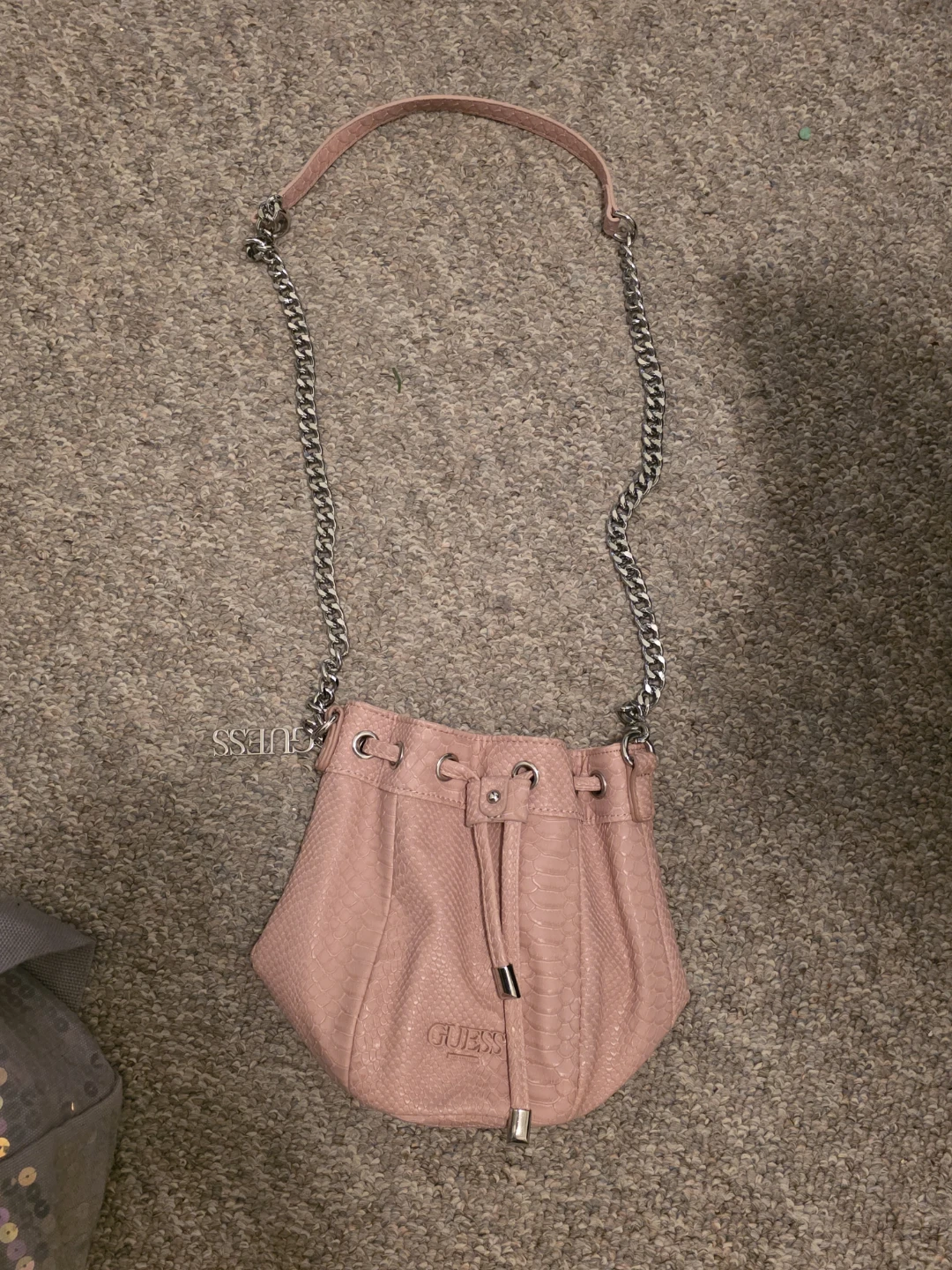 Guess Pink Bucket Bag