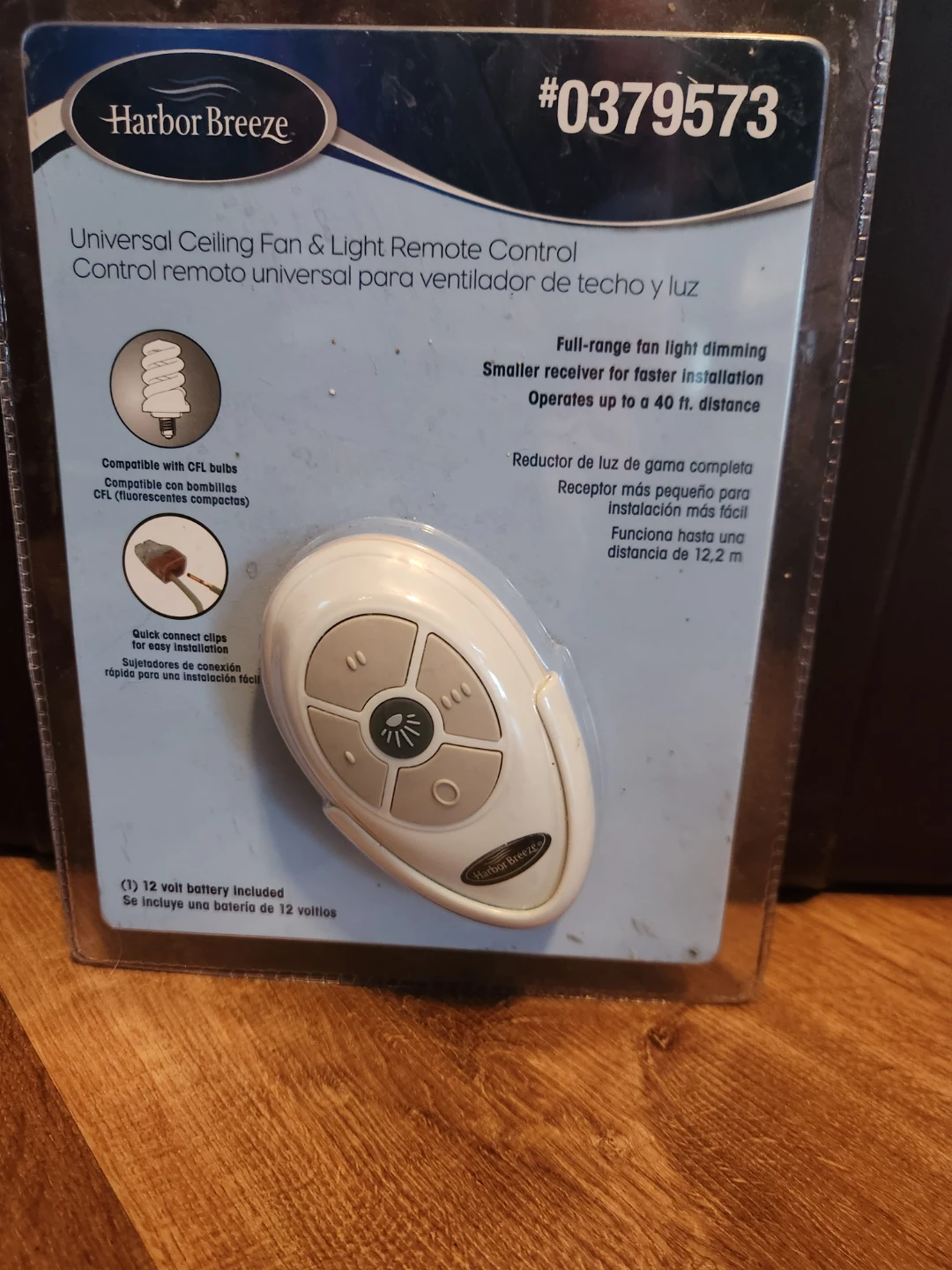 Harbor Breeze Ceiling Fan & Light Remote Control