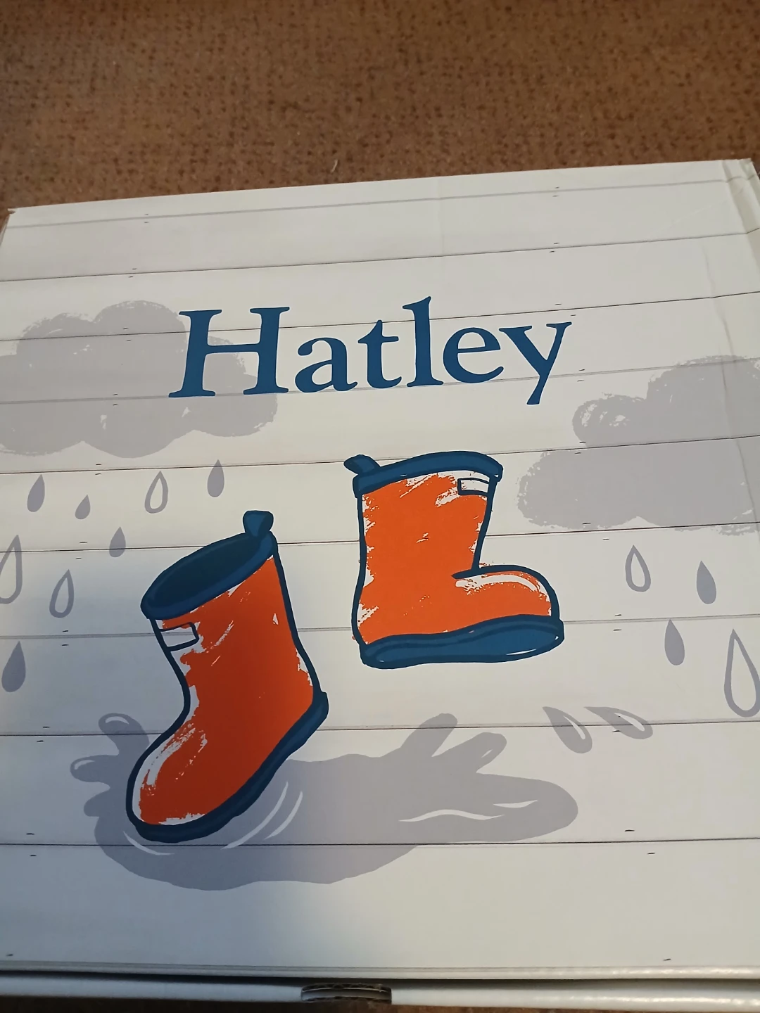 Hatley Kids Rain Boots - 22cm Size US 2, EU 33, Navy/Red - New! - photo 3