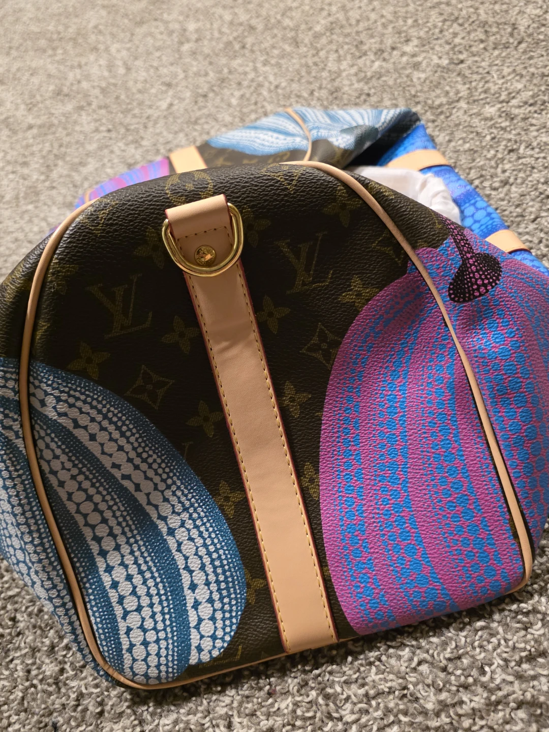 Fashion LV pumpkin luggage bag - photo 5