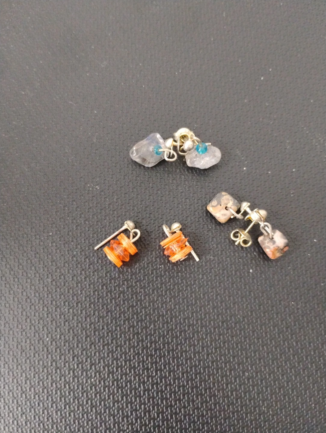 Free Silver small Mixed Pair of Earrings