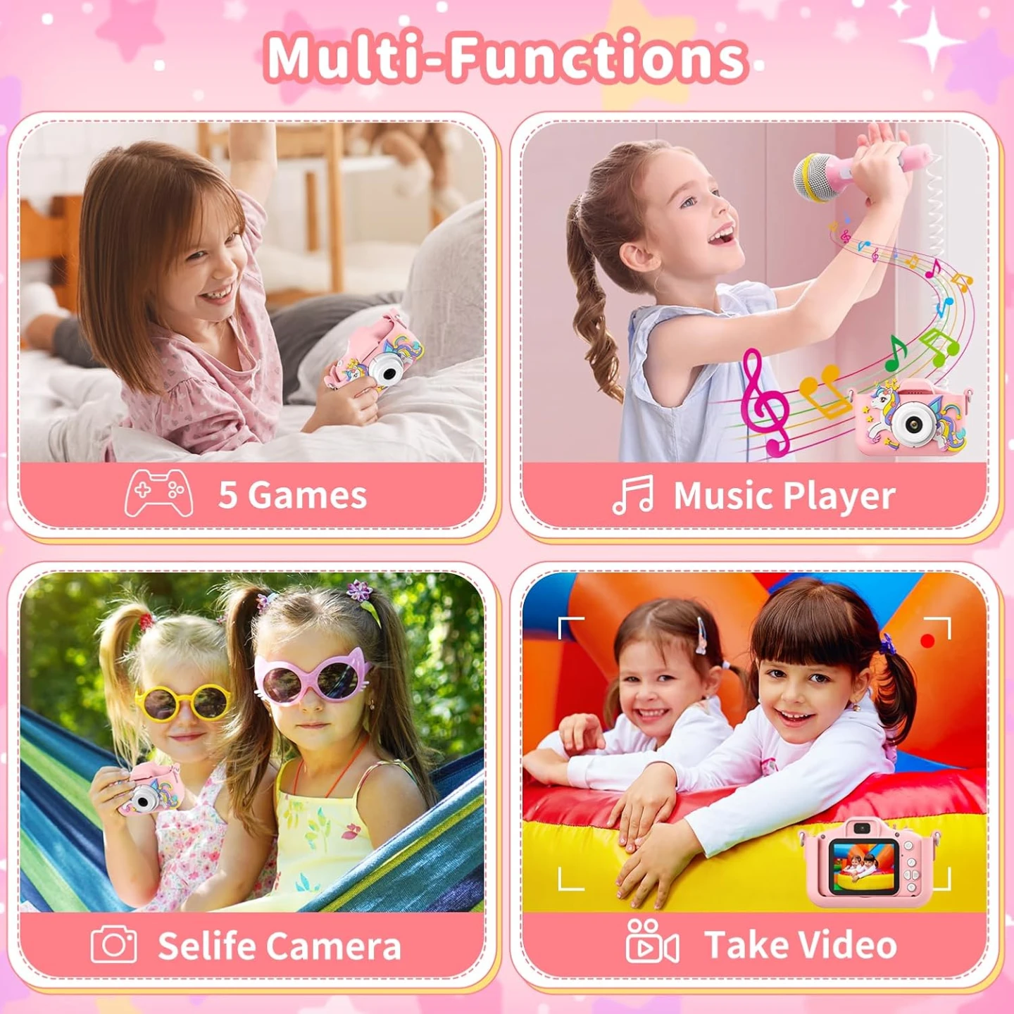 NEW Pink Unicorn Kids Digital Camera - photo 3