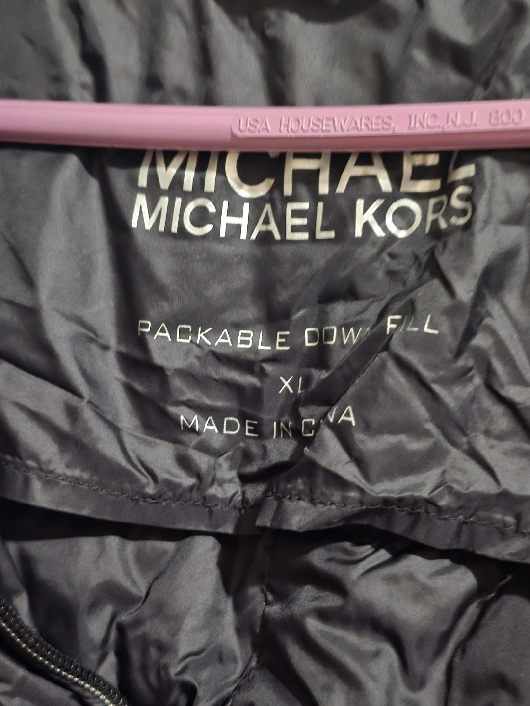 Michael Kors Black Packable Down Puffer Jacket - XL - photo 5