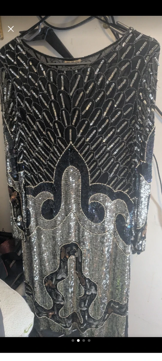 Sequin Dress - Pure Silk & Rayon - photo 2