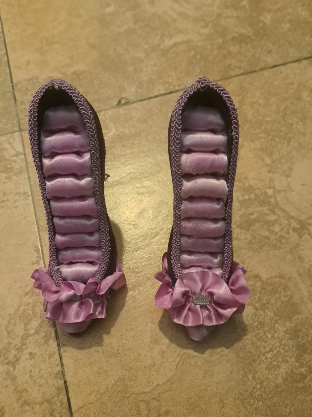 Purple High Heel Ring Jewelry Organizer Holder