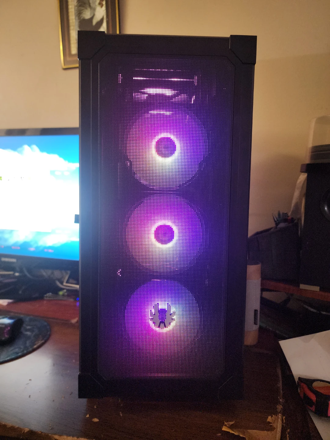 PC case only with 4 argb fans (news) with rgb hub - photo 2