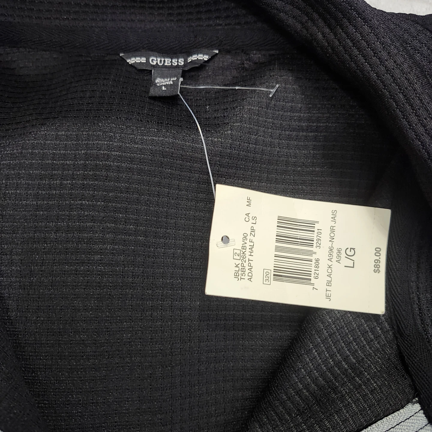Guess Adapt Half Zip LS Black - Large - photo 2