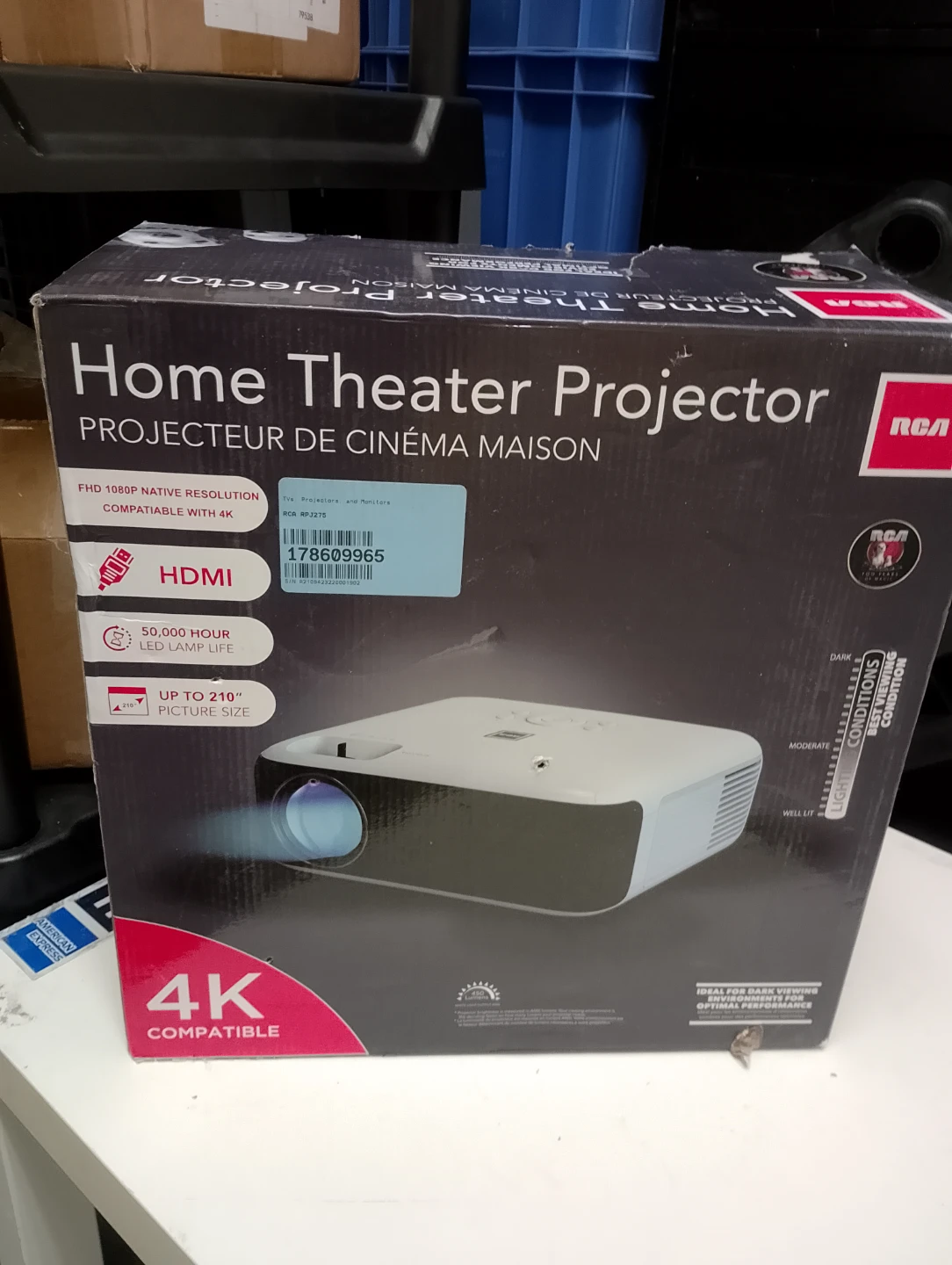 BNIB!!! RCA Home Theater Projector RPJ275 - photo 2