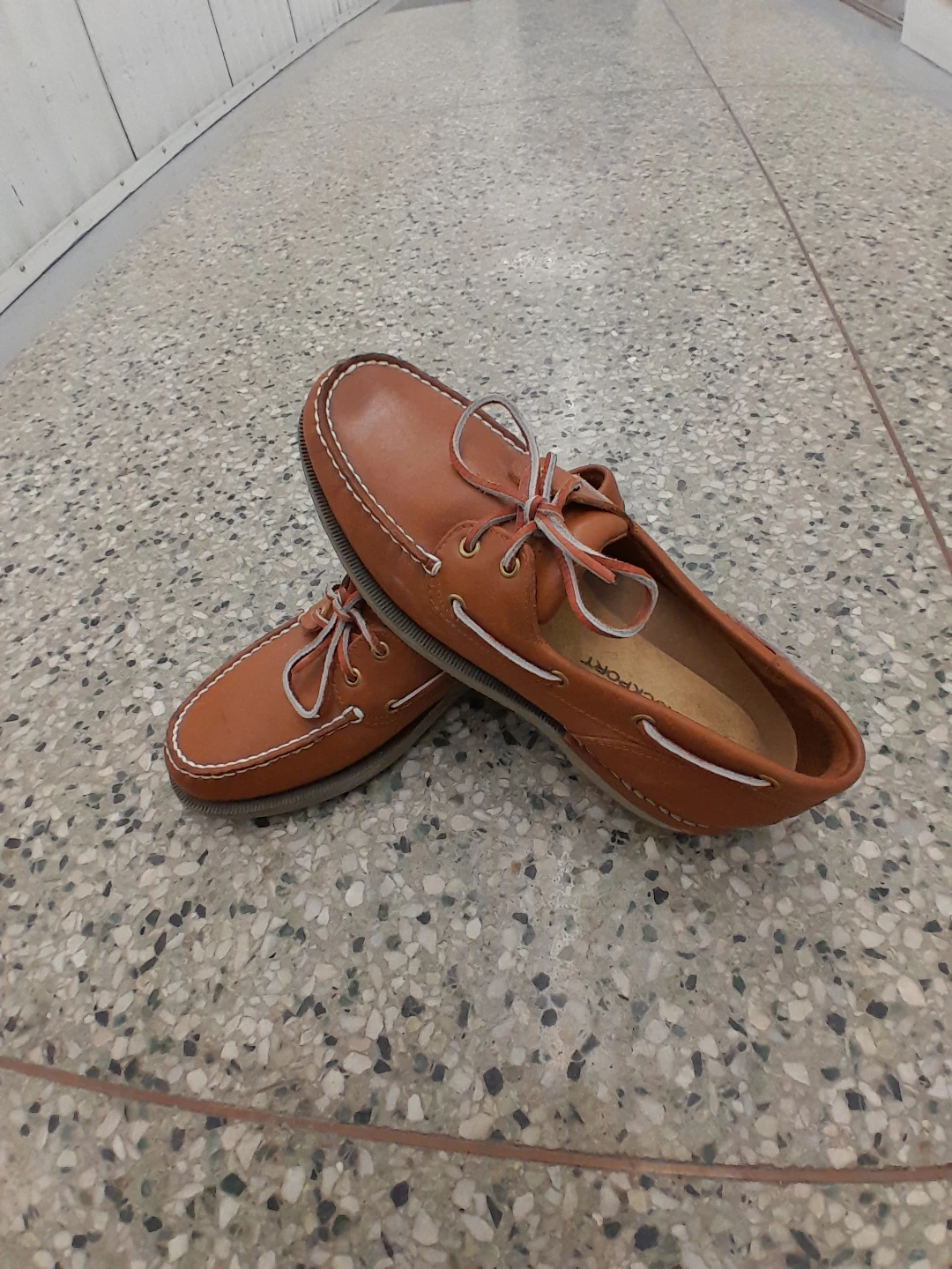 Rockport Brown Leather Boat Shoes Men's Size  10 - photo 4