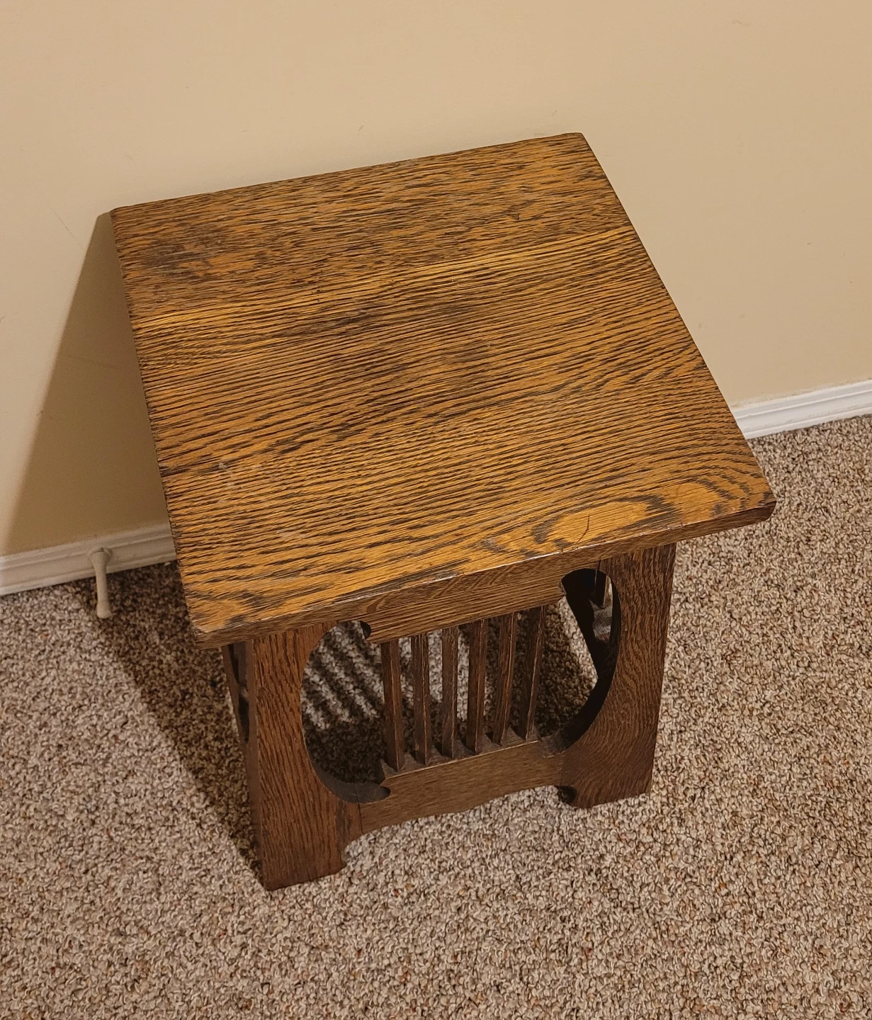 Tiger Oak Stool / Table - photo 2