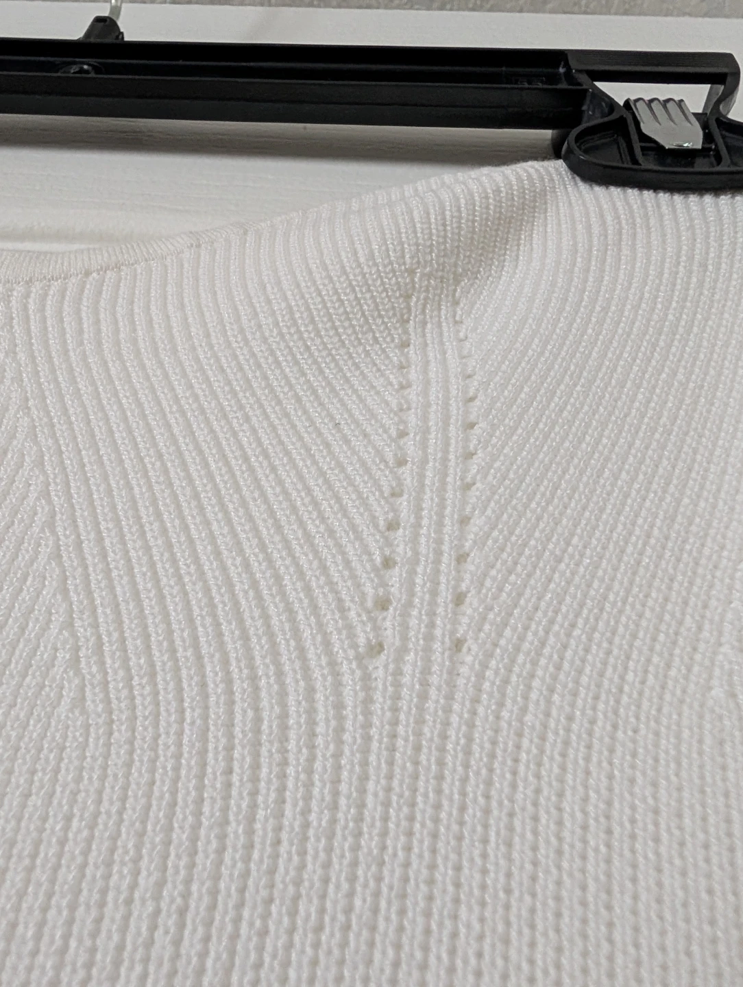 White Knit Maxi Dress with Side Slit - photo 2
