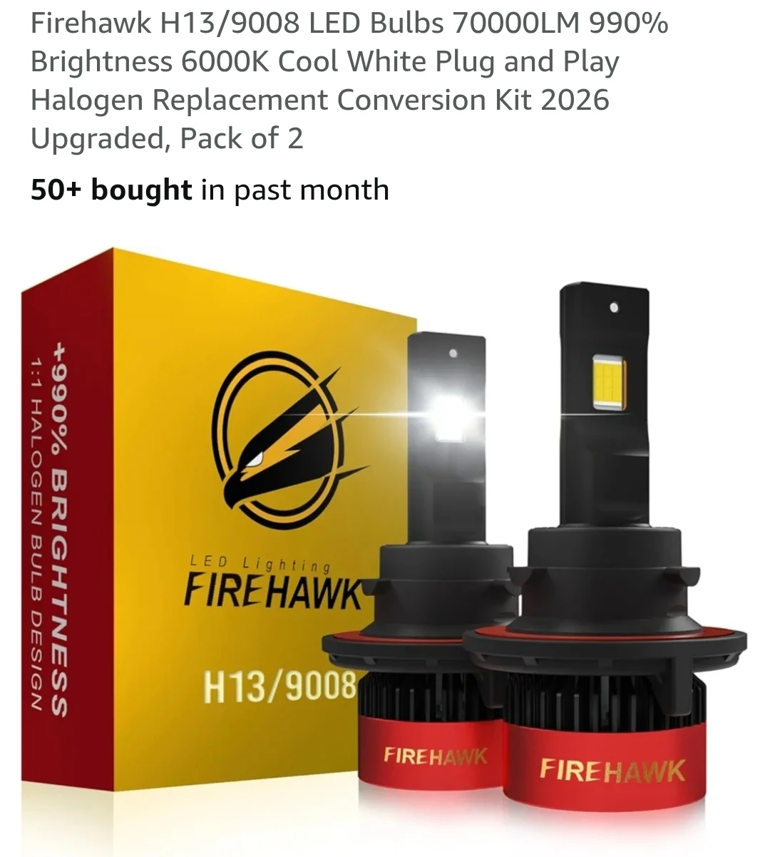 Firehawk H13/9008 LED Bulbs