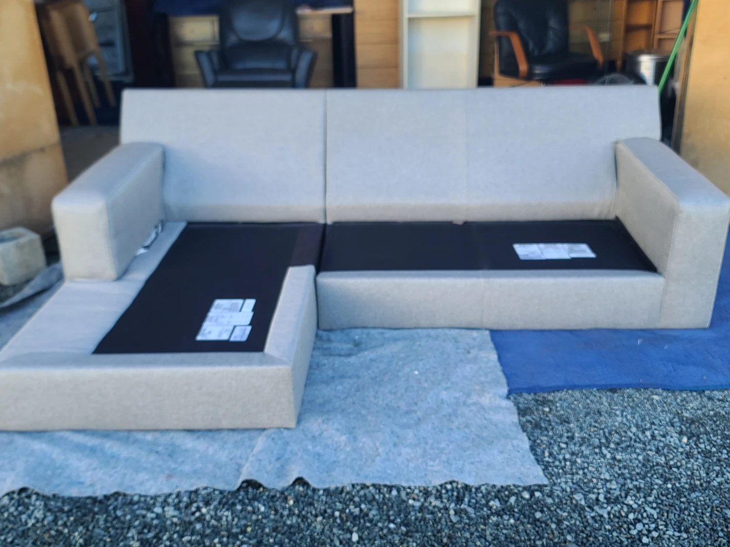 Modern Grey L-Shaped Sectional Sofa with Chaise - photo 3