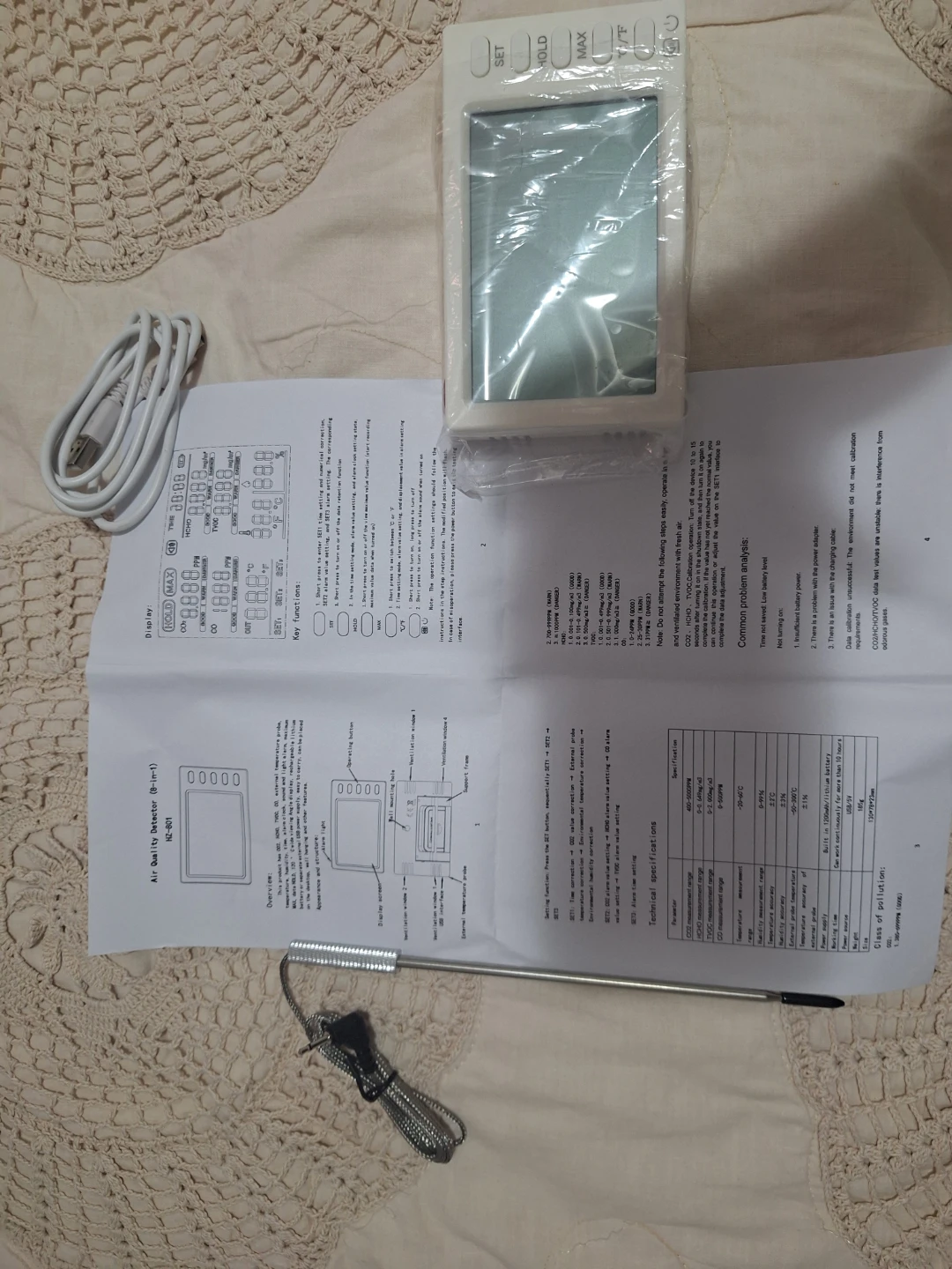 Air Quality Detector 8-in-1 HZ-801 - photo 3
