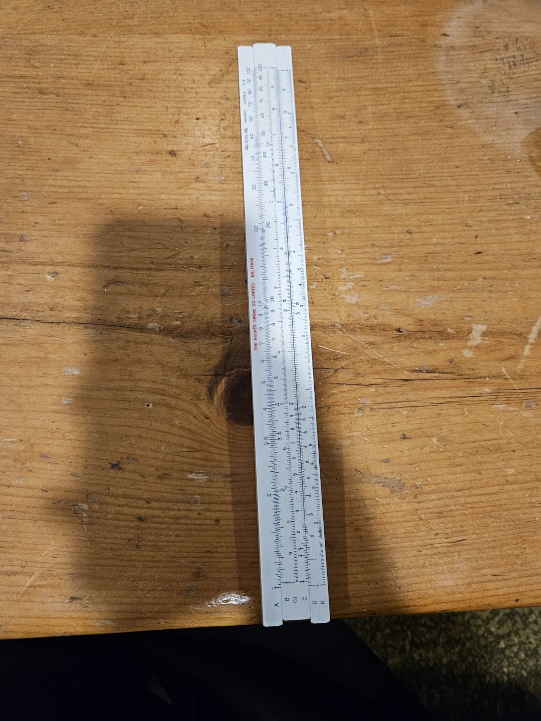 Hughes-Owens Co. Ltd. VINTAGE 1768C Slide Rule with Case - photo 2