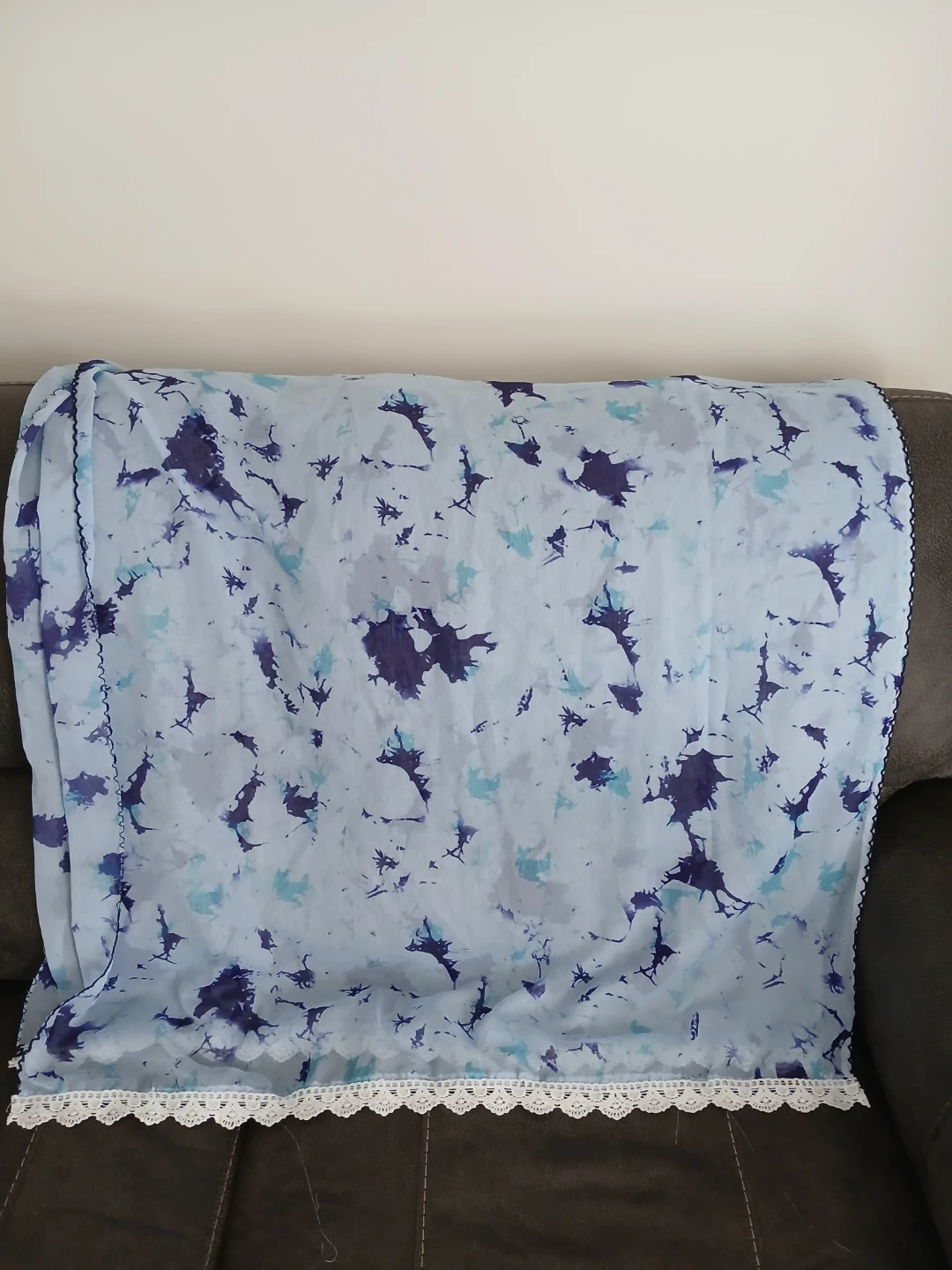 Light Blue Printed Kurti with Pants and Dupatta - photo 2