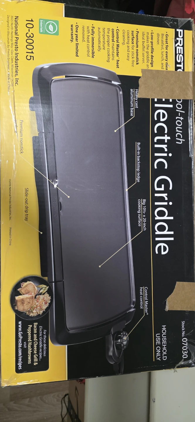 Presto Cool-Touch Electric Griddle - photo 2