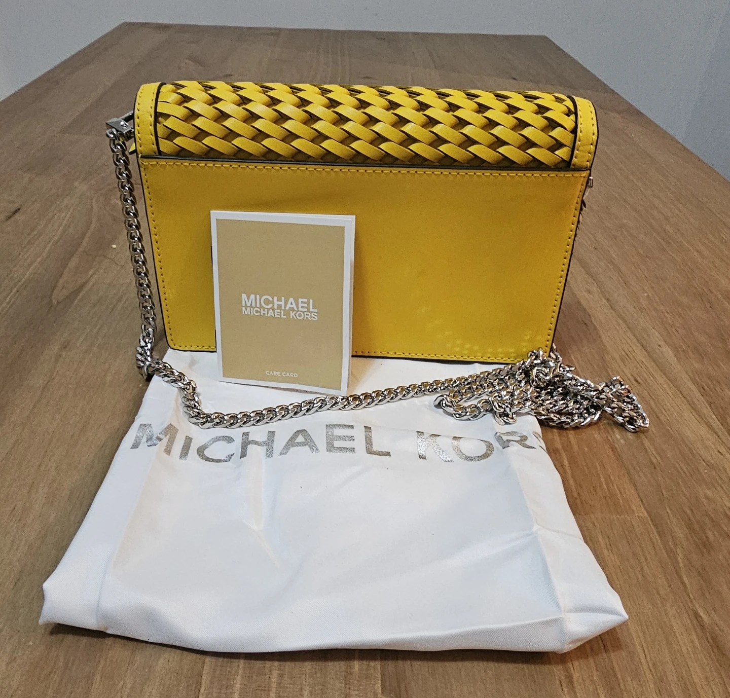 Michael Kors Yellow Woven Crossbody Bag - photo 2