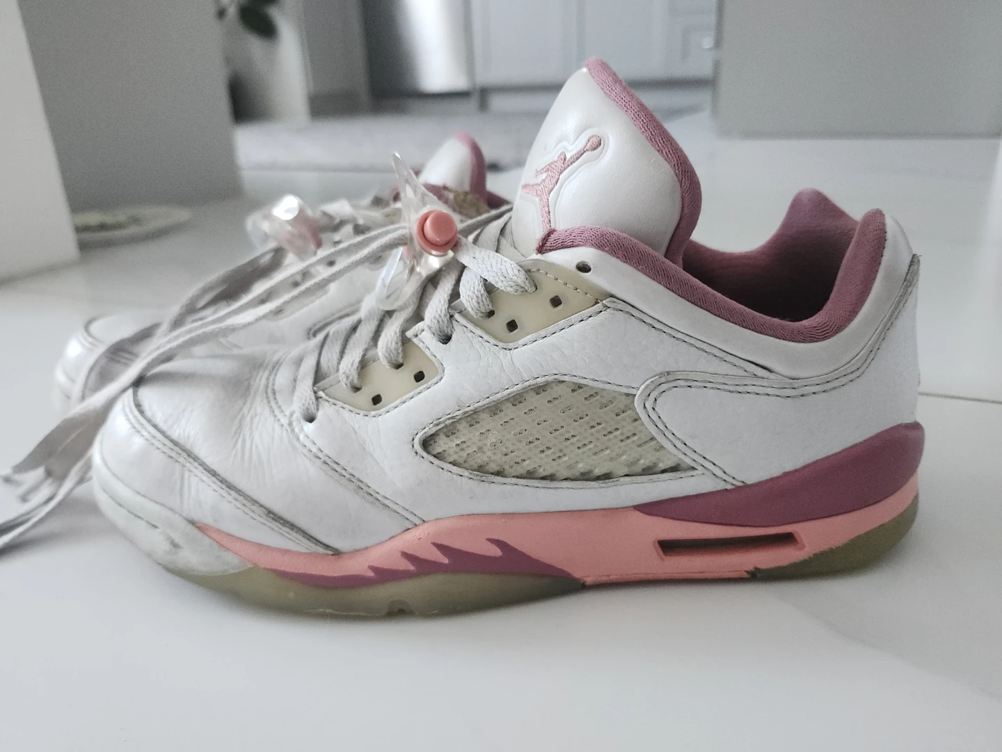 Air Jordan 5 Retro GS "White Pink" - photo 2