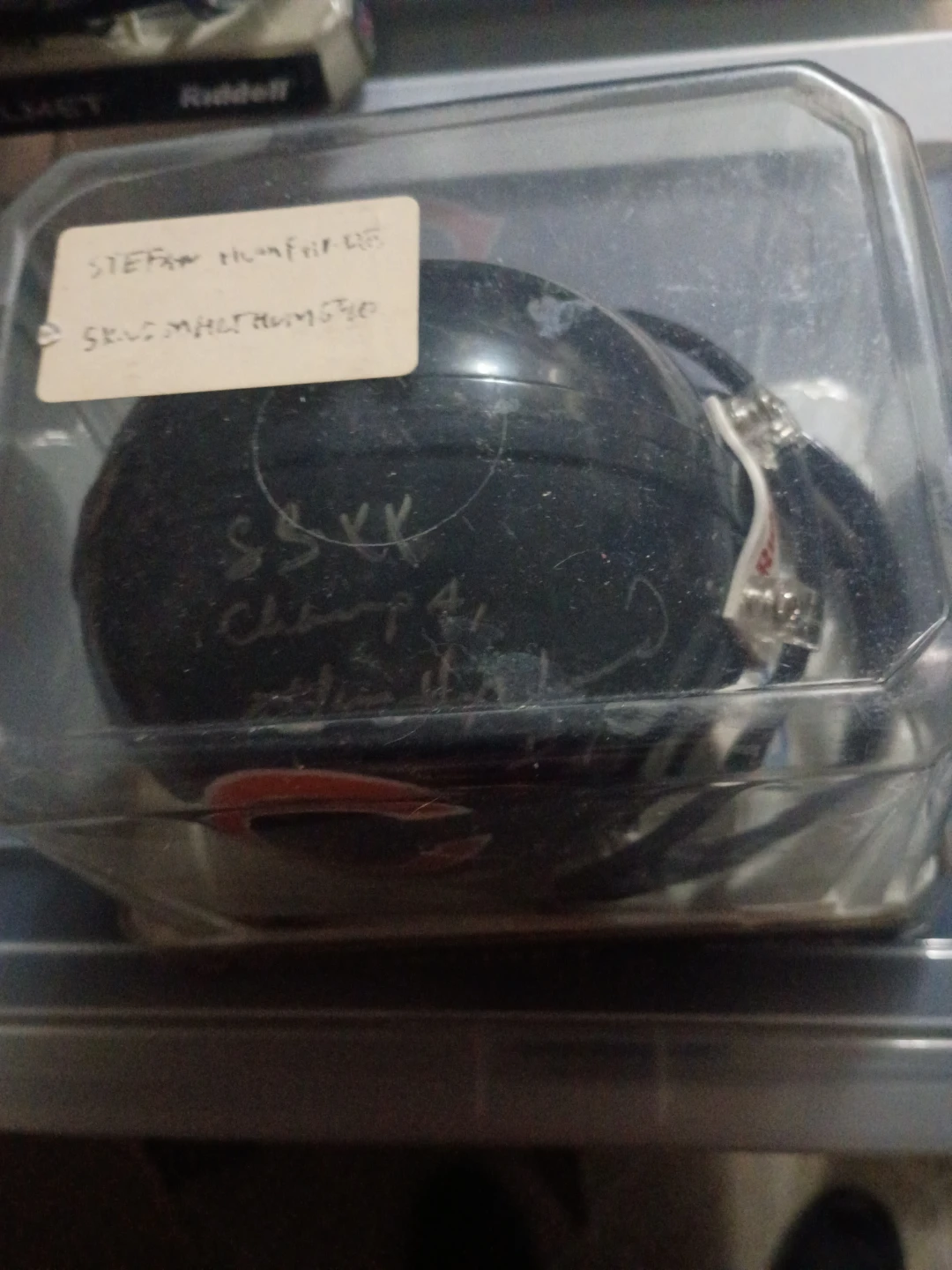 Riddell Chicago Bears Mini Helmet Stefan Humphries Signed - photo 2