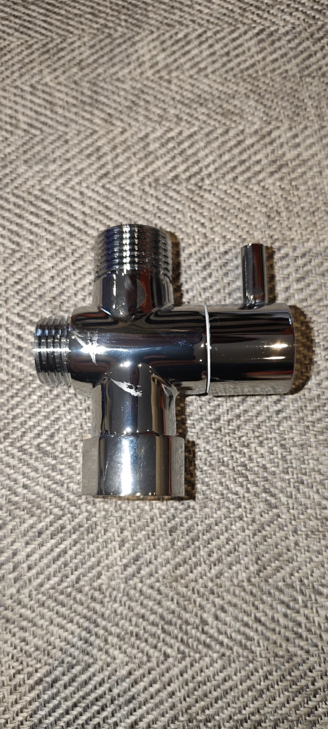 Chrome 3-Way Shower Diverter Valve - New!