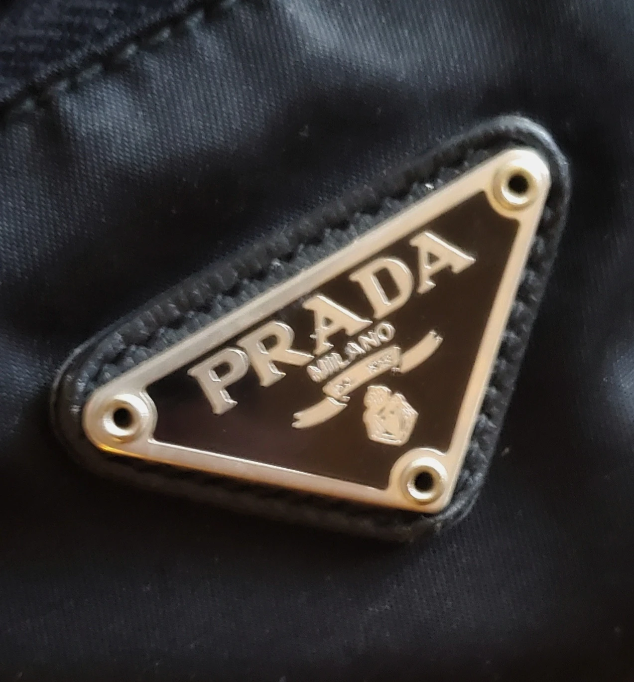 Prada Black Nylon Travel Pouch
