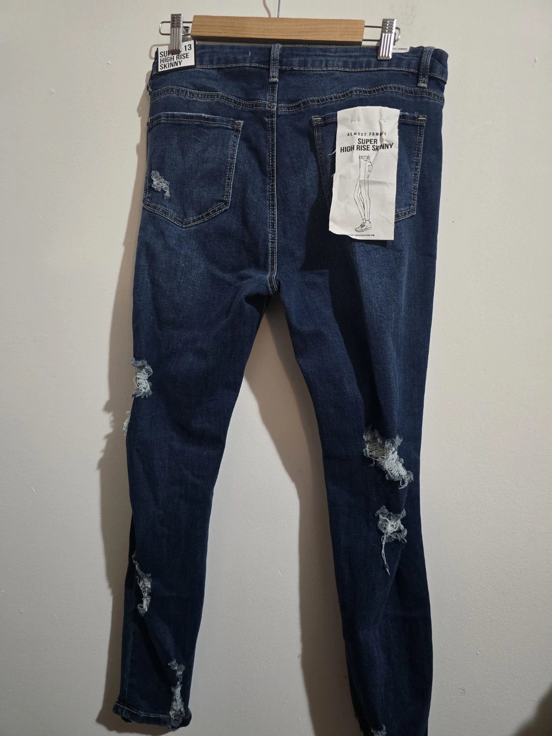 Almost Famous Super High Rise Skinny Jeans - Size 13 - photo 4