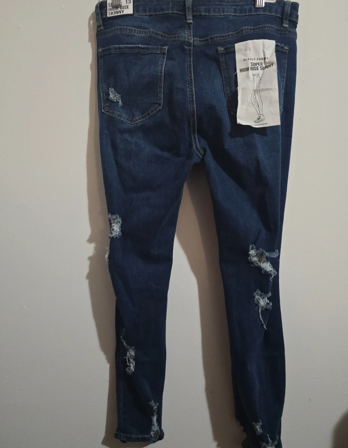 Almost Famous Super High Rise Skinny Jeans - Size 13 - photo 3
