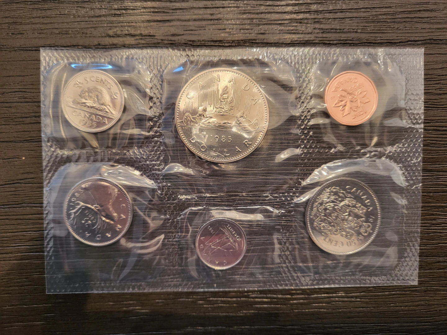 1985 Canadian Dollar Voyageur Uncirculated Coin Set