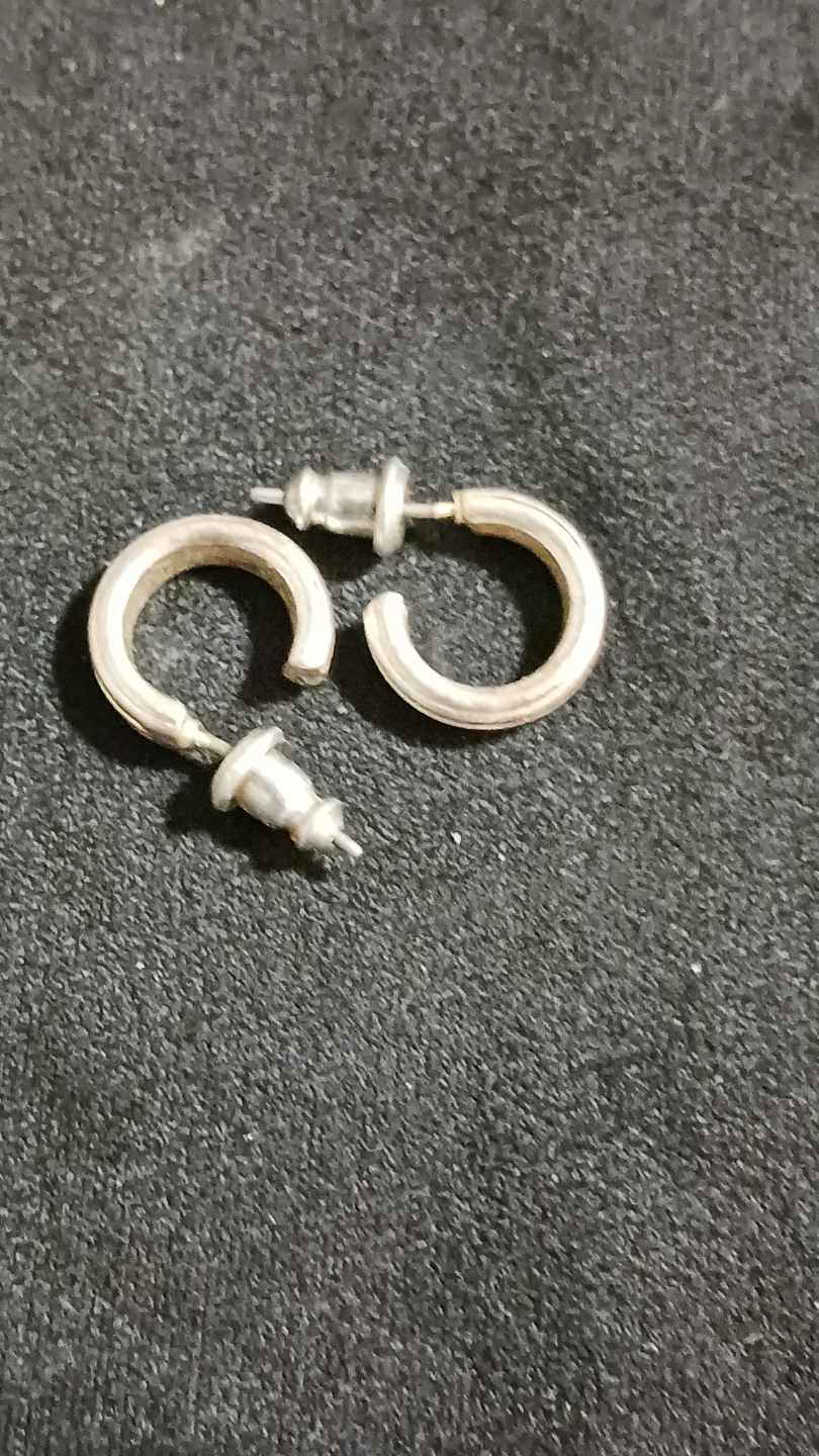 Silver Plated Hoop Earrings