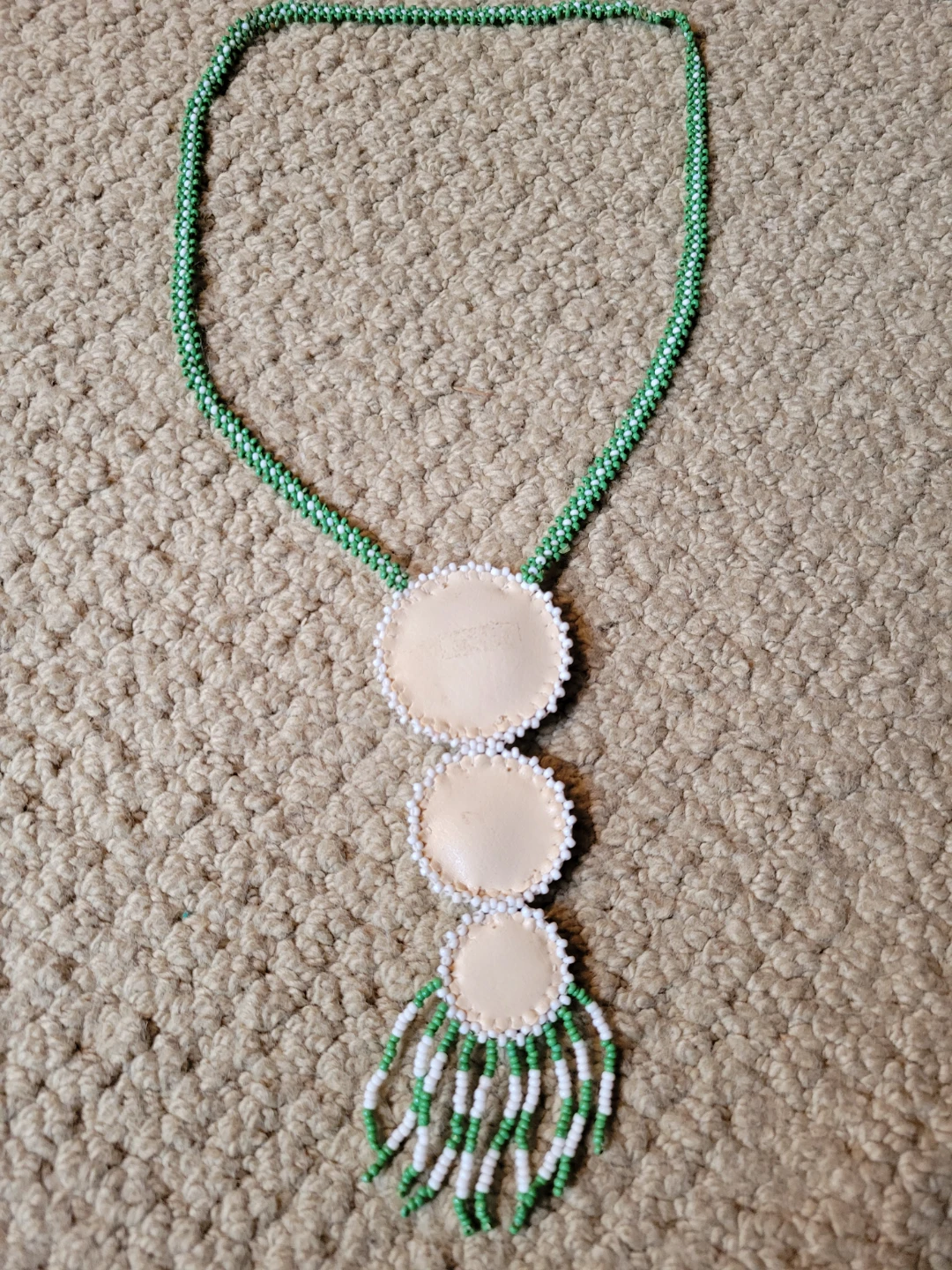 Handmade Beaded Necklace with Pendants - photo 4