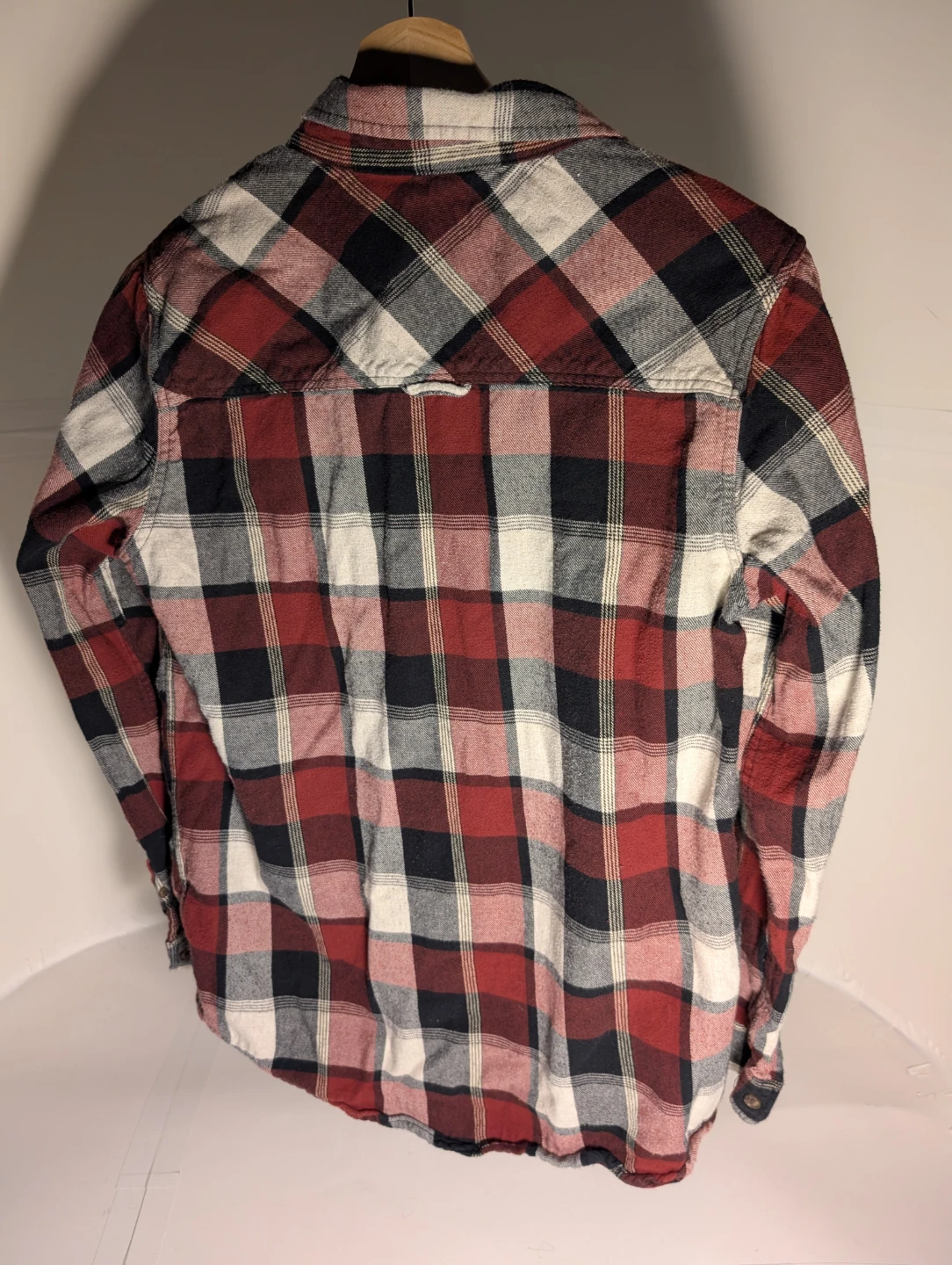Plaid Long Sleeve Shirt | Roots - Size S/P - photo 3