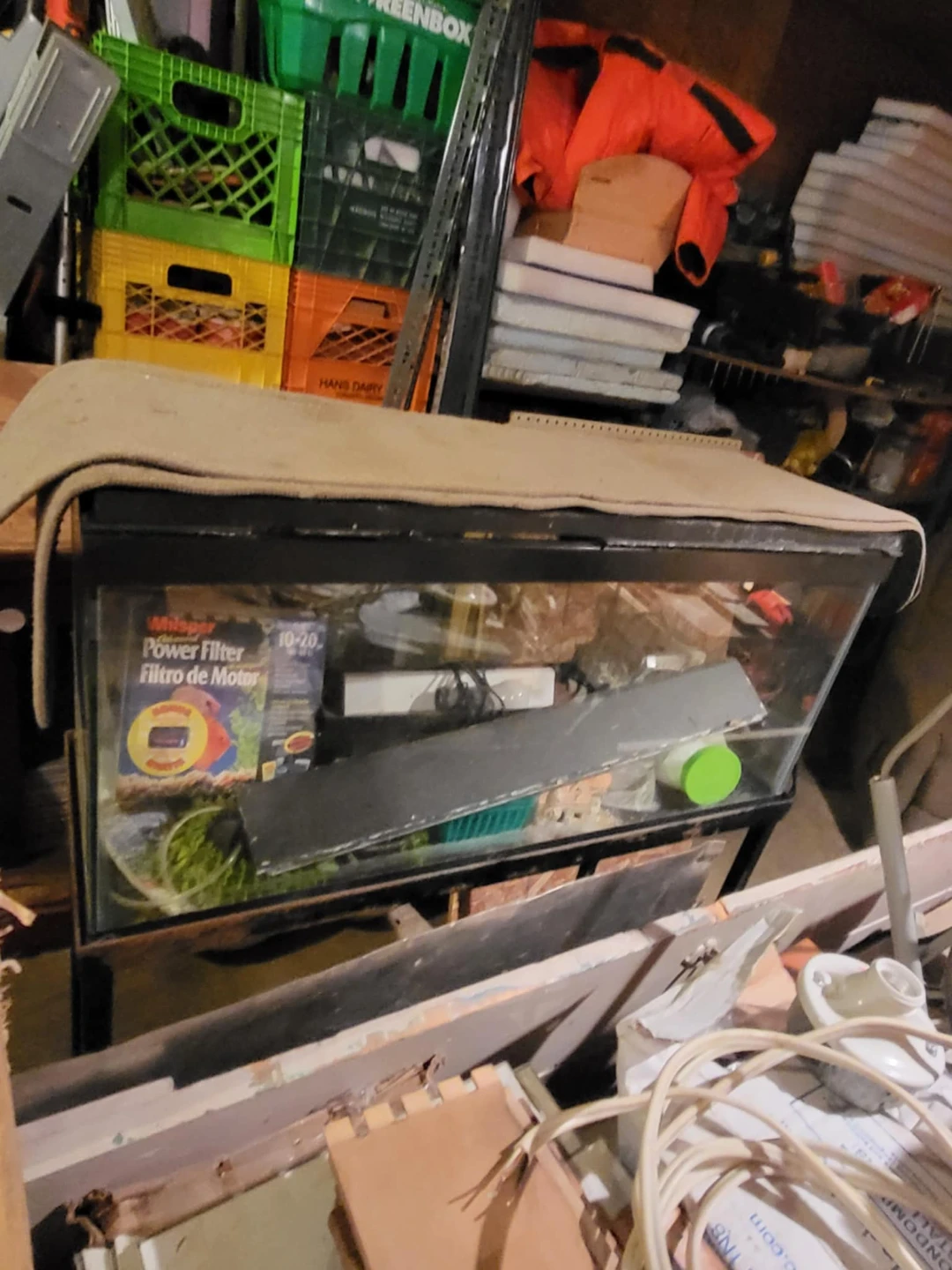 Used Aquarium with Filter and stand