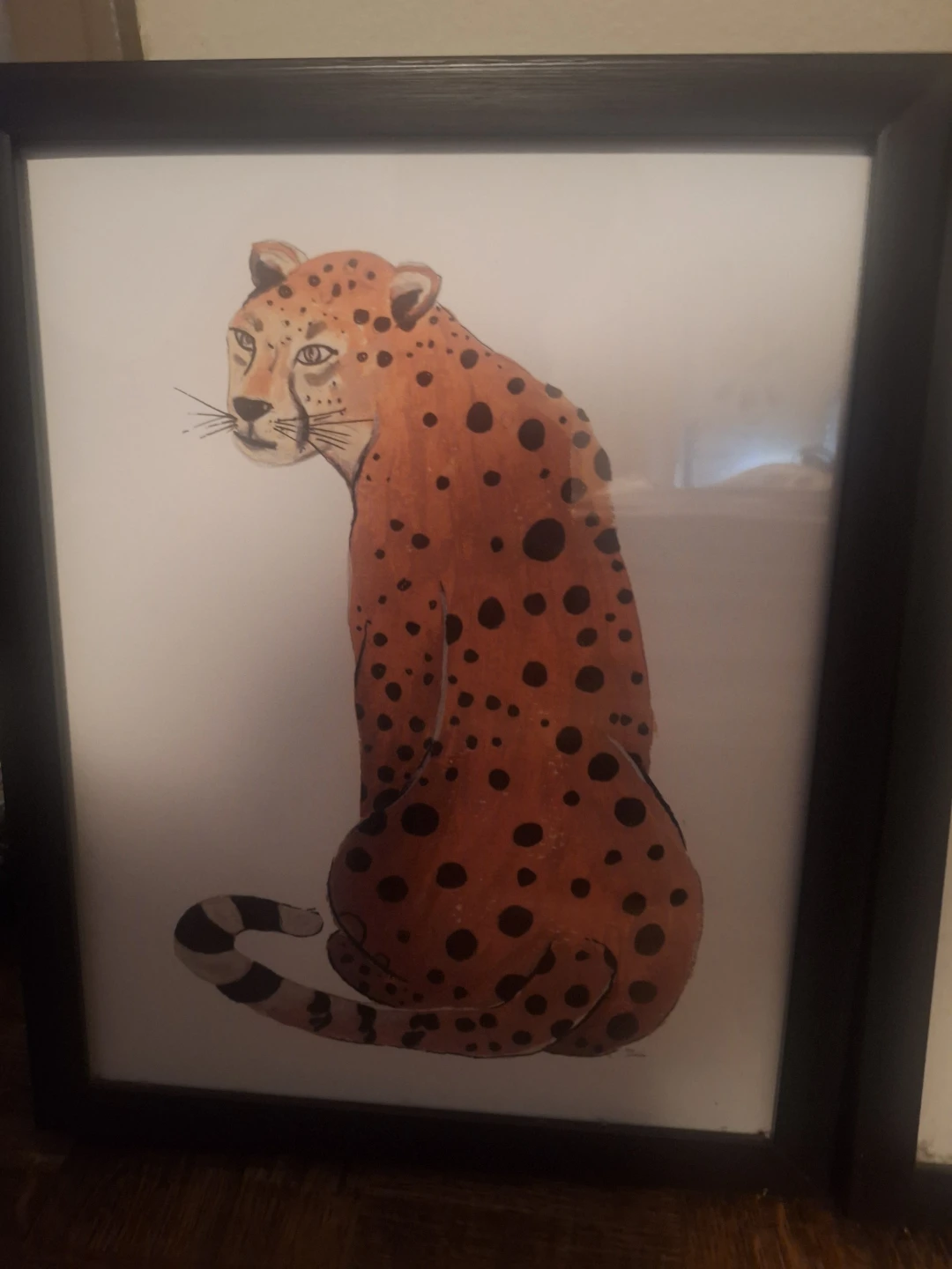 Framed Cheetah Art - photo 2