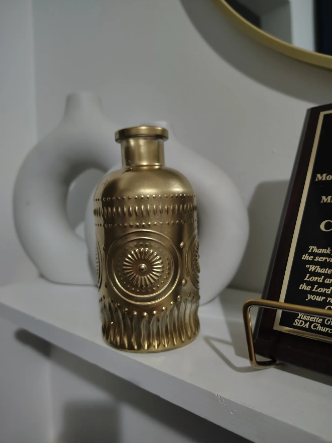 Gold Decorative Bottle Vase