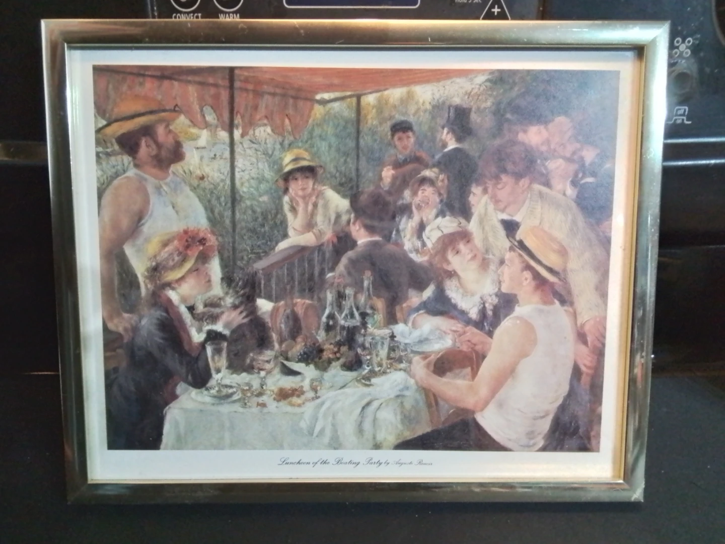 Framed Renoir "Luncheon of the Boating Party" Print 10.5x8.5"