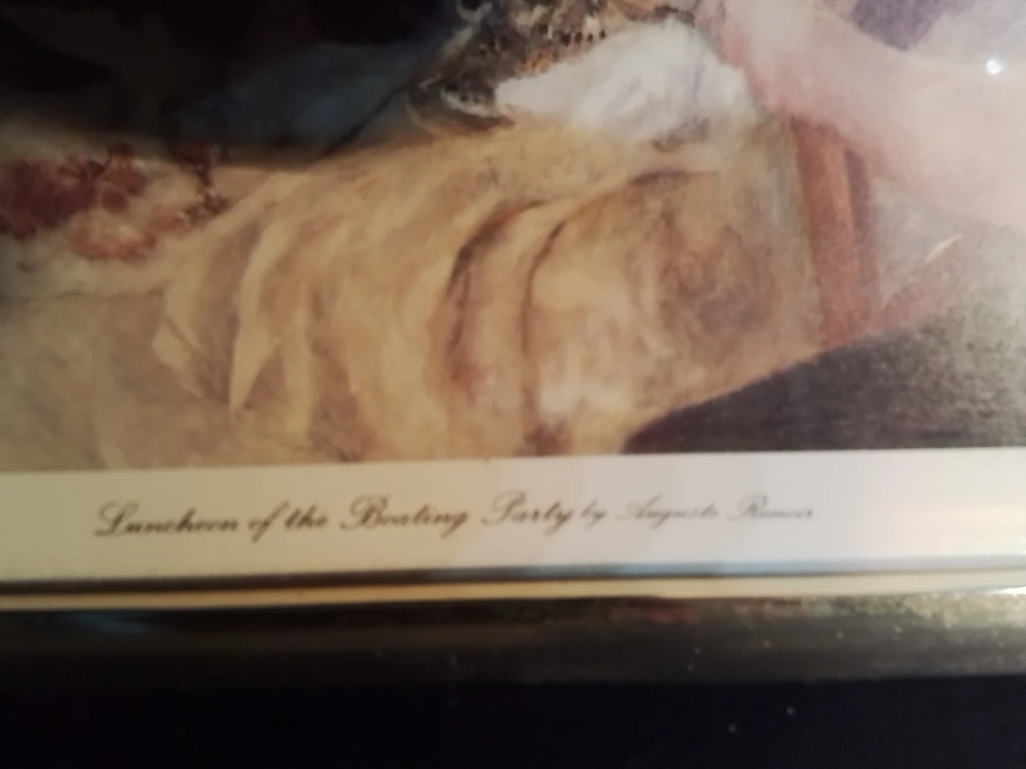 Framed Renoir "Luncheon of the Boating Party" Print 10.5x8.5" - photo 3