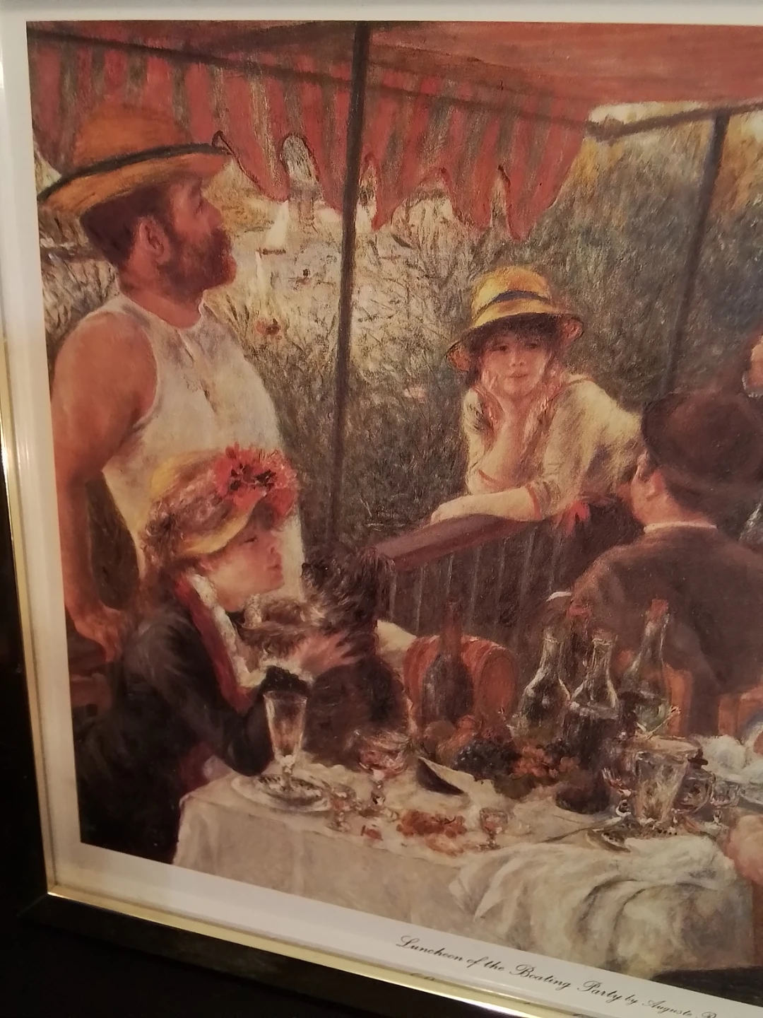 Framed Renoir "Luncheon of the Boating Party" Print 10.5x8.5" - photo 4
